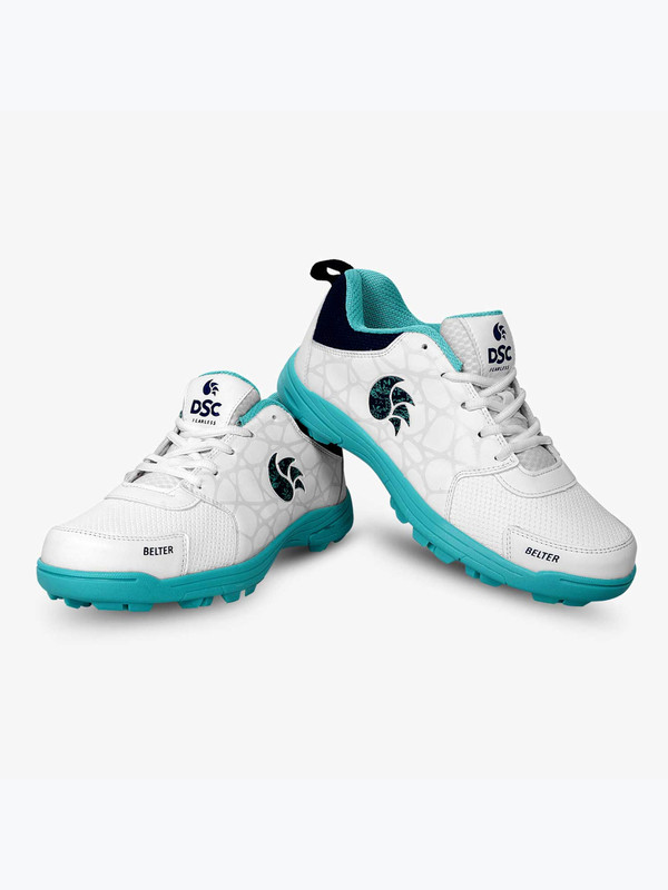 DSC Men Sea Green and White Belter S Cricket Shoes (1)