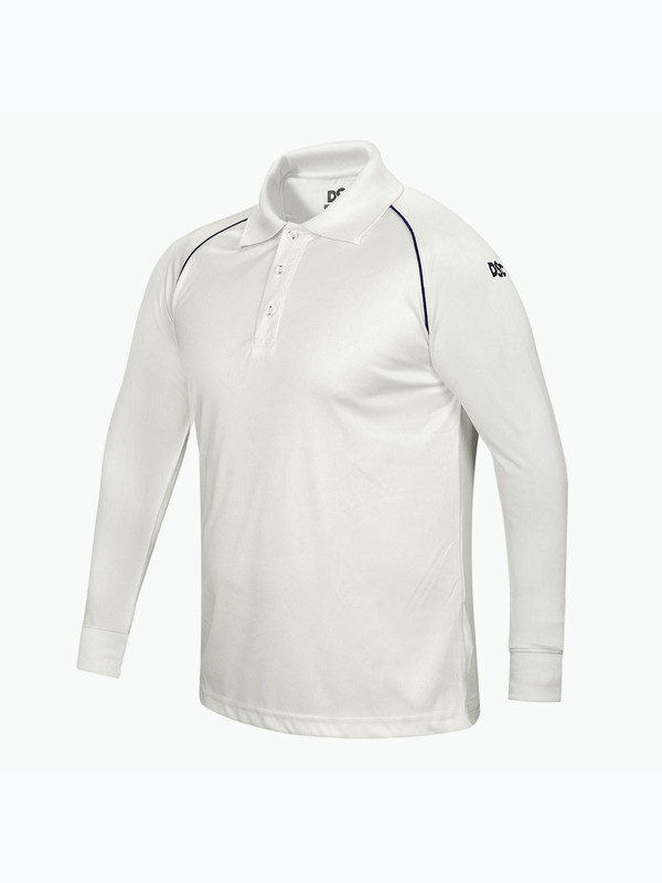 DSC Men White Atmos Full Sleeves Cricket T-Shirts (1)