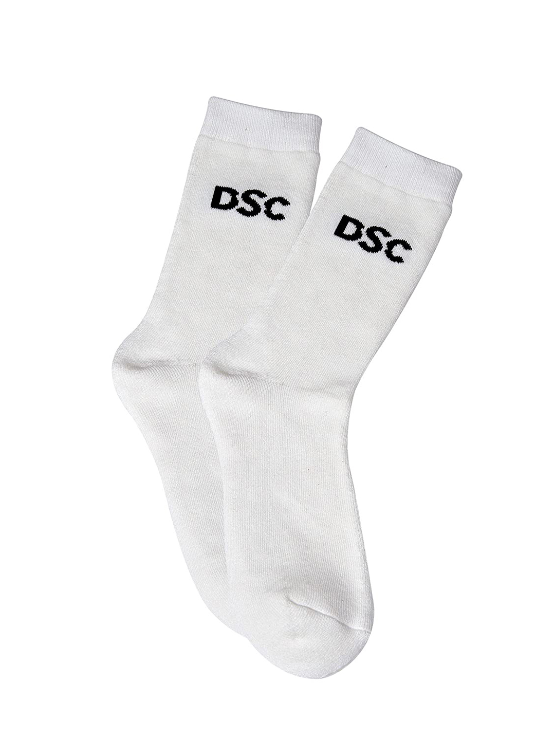 DSC Passion Polyester Cricket Socks Free Size (White) (1)