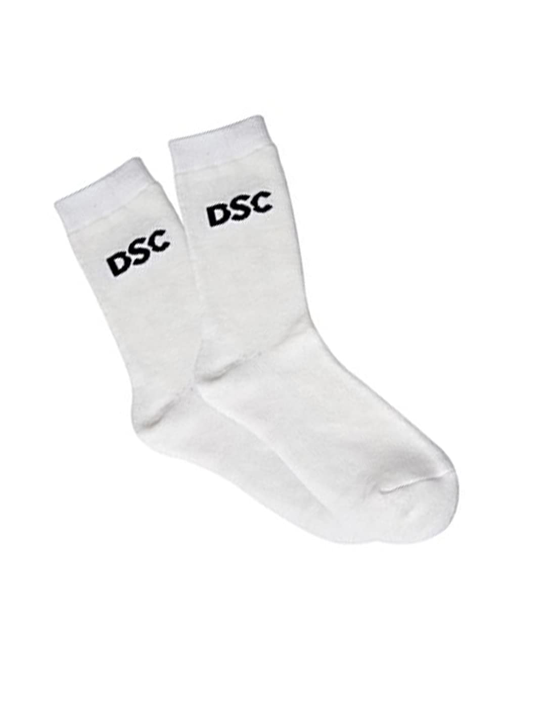 DSC Passion Polyester Cricket Socks Free Size (White) (2)