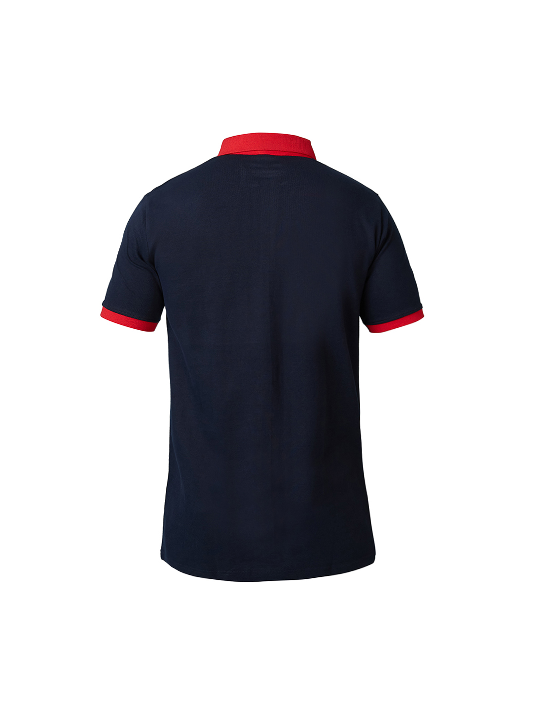 England ICC Champions Trophy 2025 Men Navy Blue and Red Printed Colorblocked Half Sleeves Polo Collar Cotton T-Shirt (8)