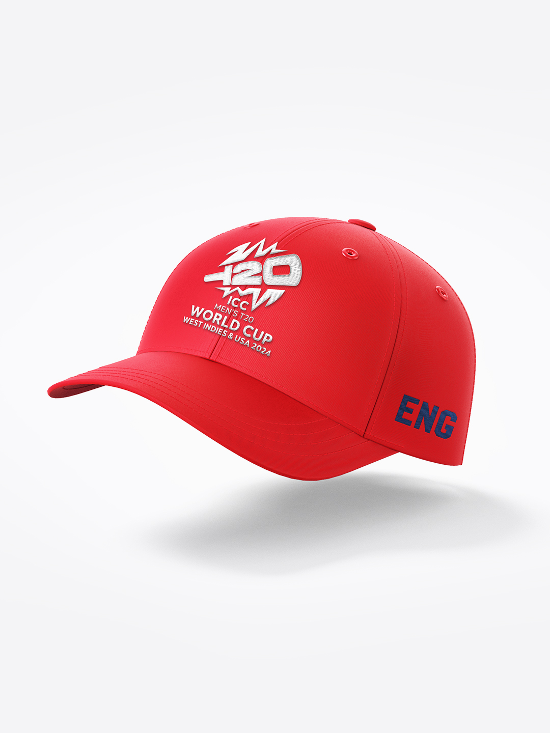 England ICC Men's T20 WC-24 Red Embroidered Team England Baseball Cap (1)