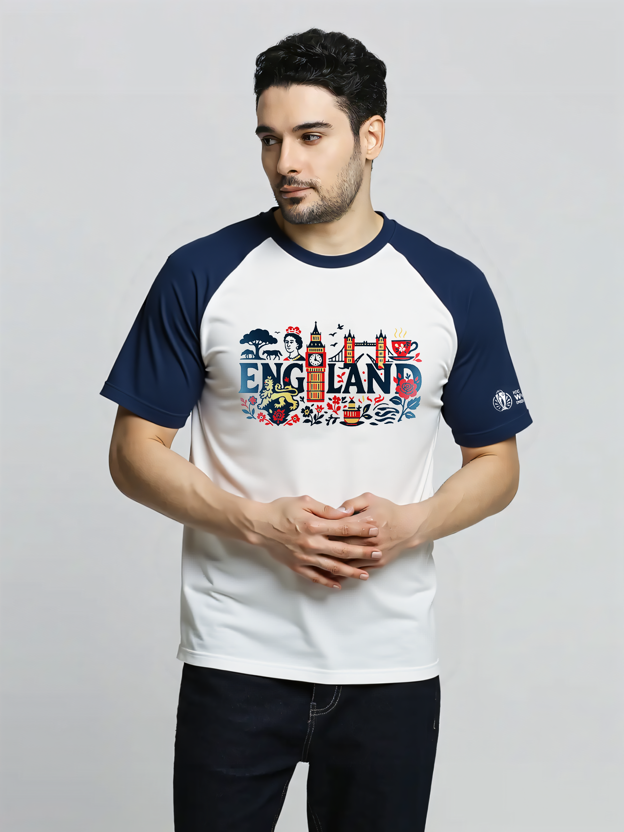 England ICC Women's Cricket World Cup 2025 Unisex White Graphic Printed T-Shirt (3)