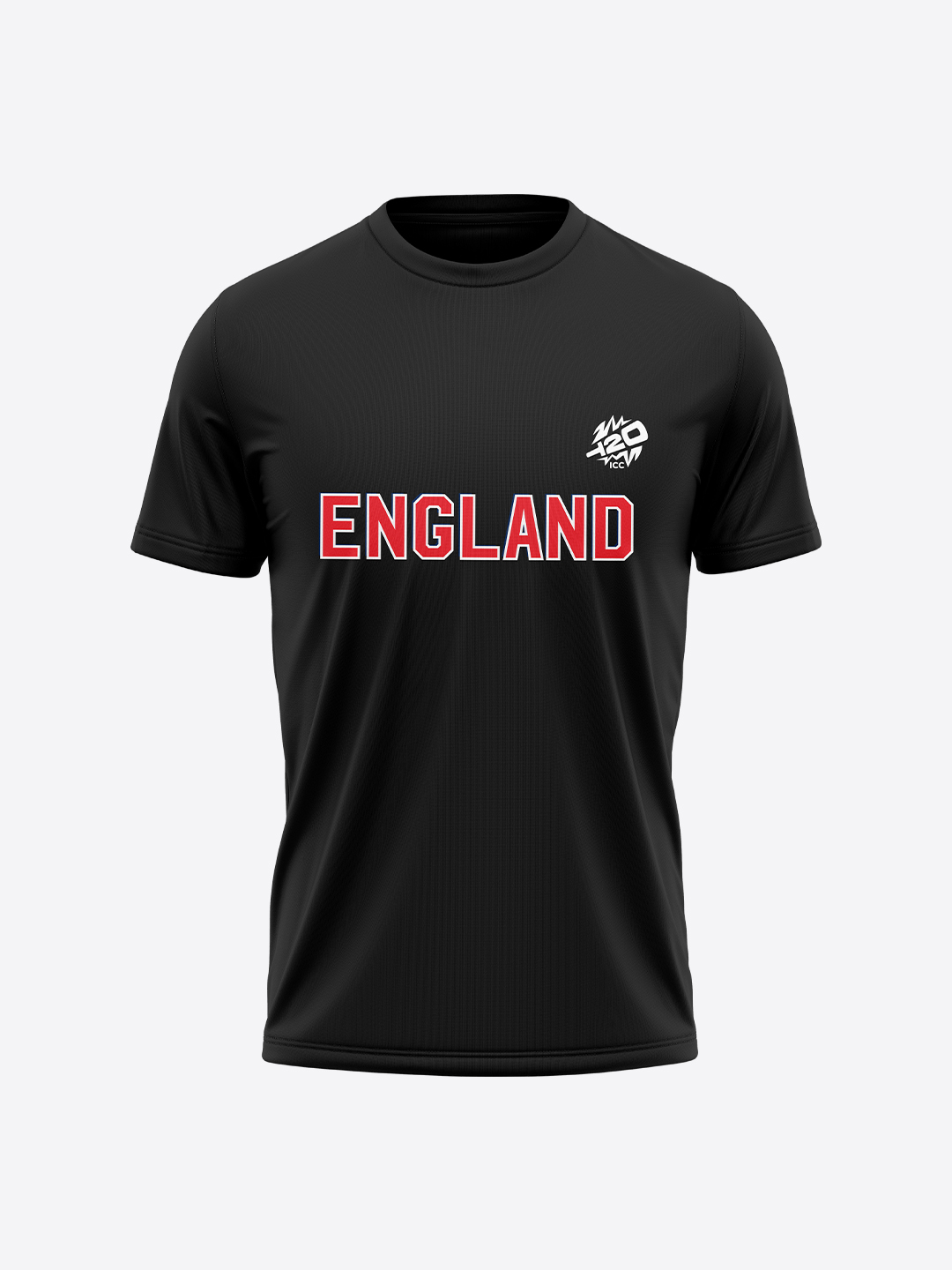 England ICC Women's T20 WC-24 Black Typography Printed Cotton T-Shirt (1)