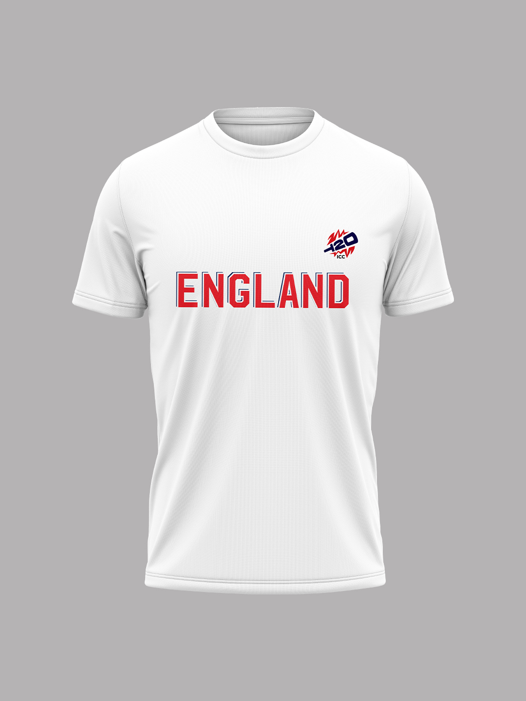 ICC Women's T20 WC-24 White Typography Printed Cotton T-Shirt