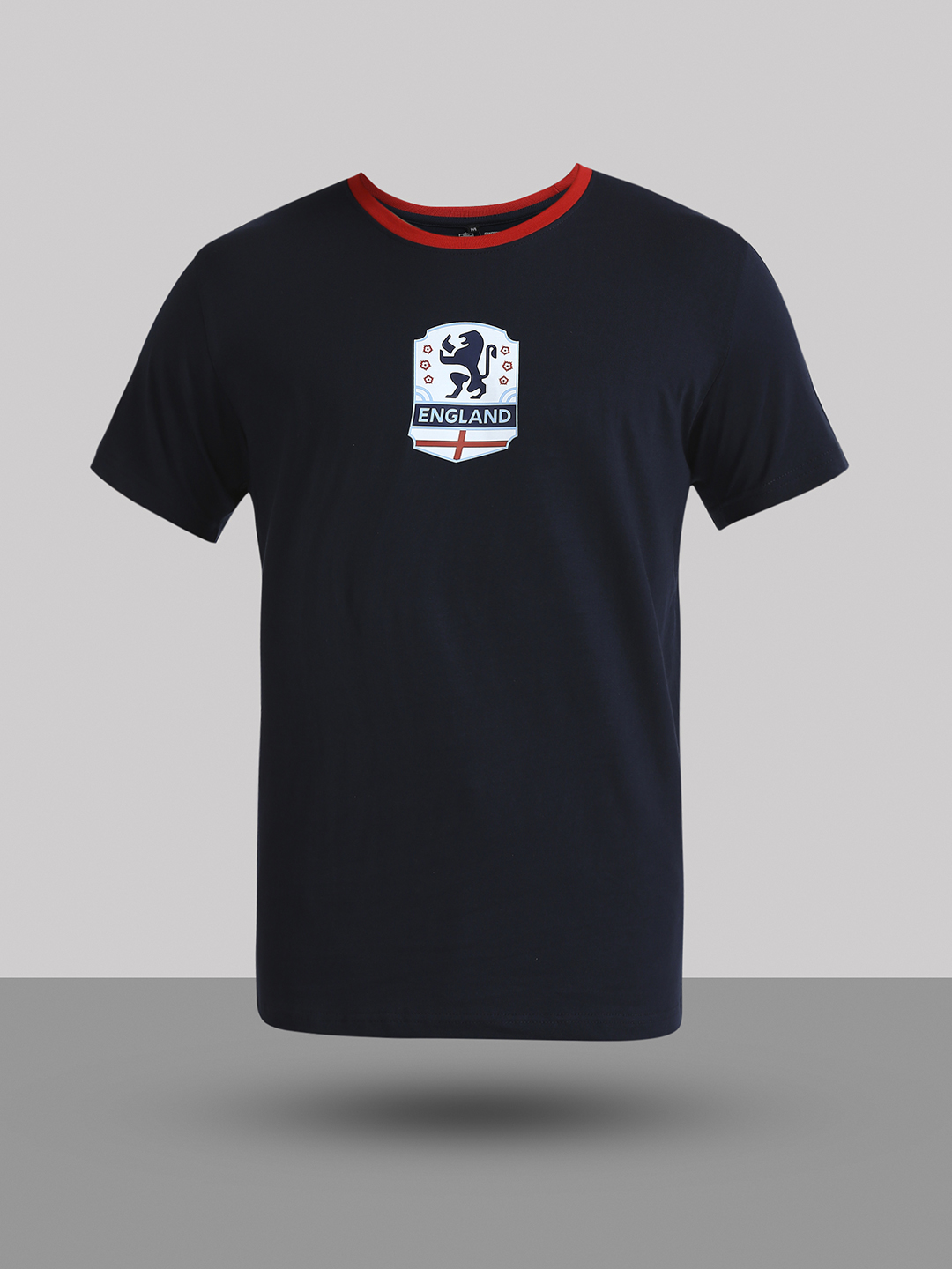 England Men Blue Printed Round Neck Cotton T-shirt (8)