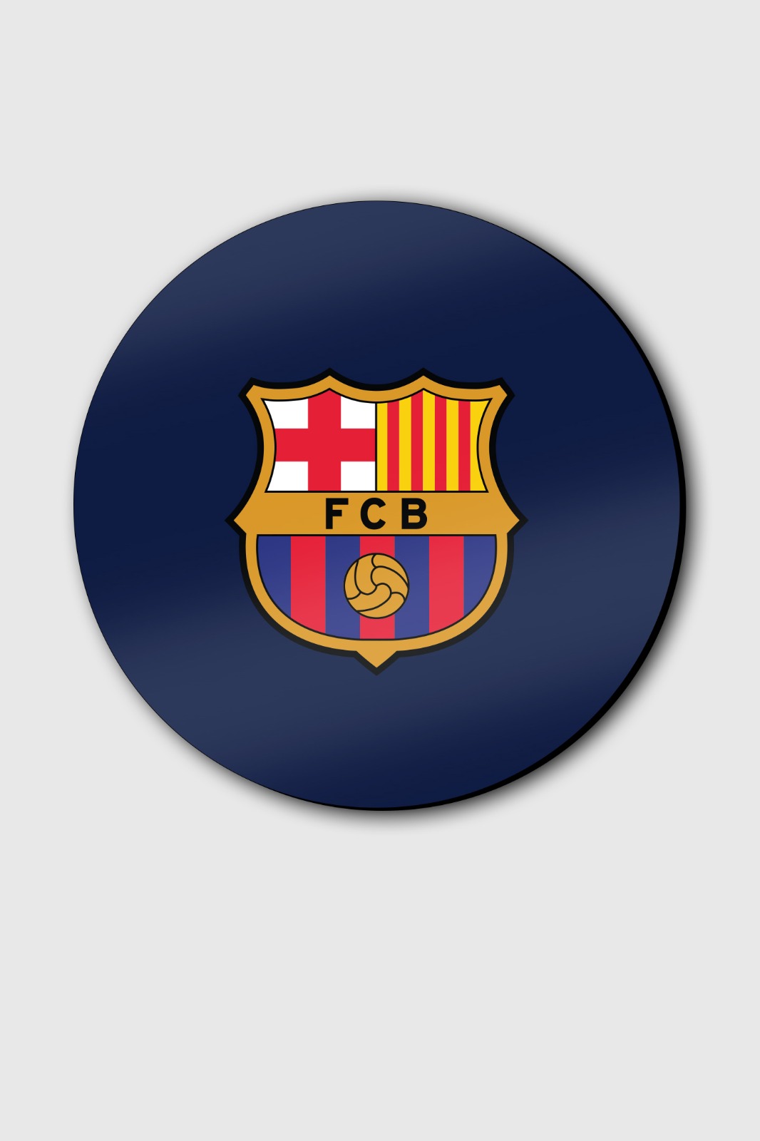 FC Barcelona Black and Red Printed Plastic  Coaster (Pack of 4) (3)