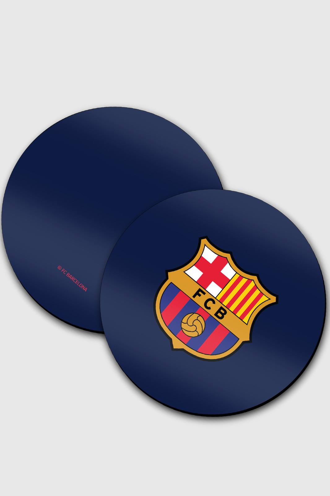 FC Barcelona Black and Red Printed Plastic  Coaster (Pack of 4) (4)
