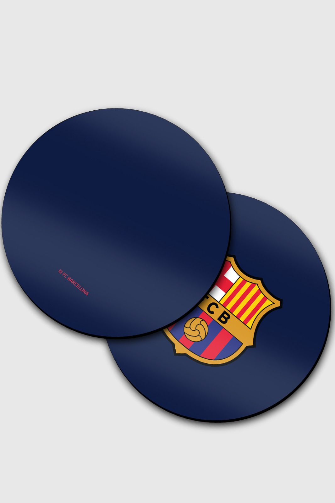 FC Barcelona Black and Red Printed Plastic  Coaster (Pack of 4) (6)