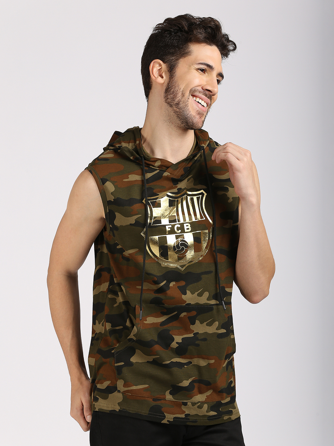FC Barcelona FC Barcelona: Camo Print Sleeveless T-Shirt (3)