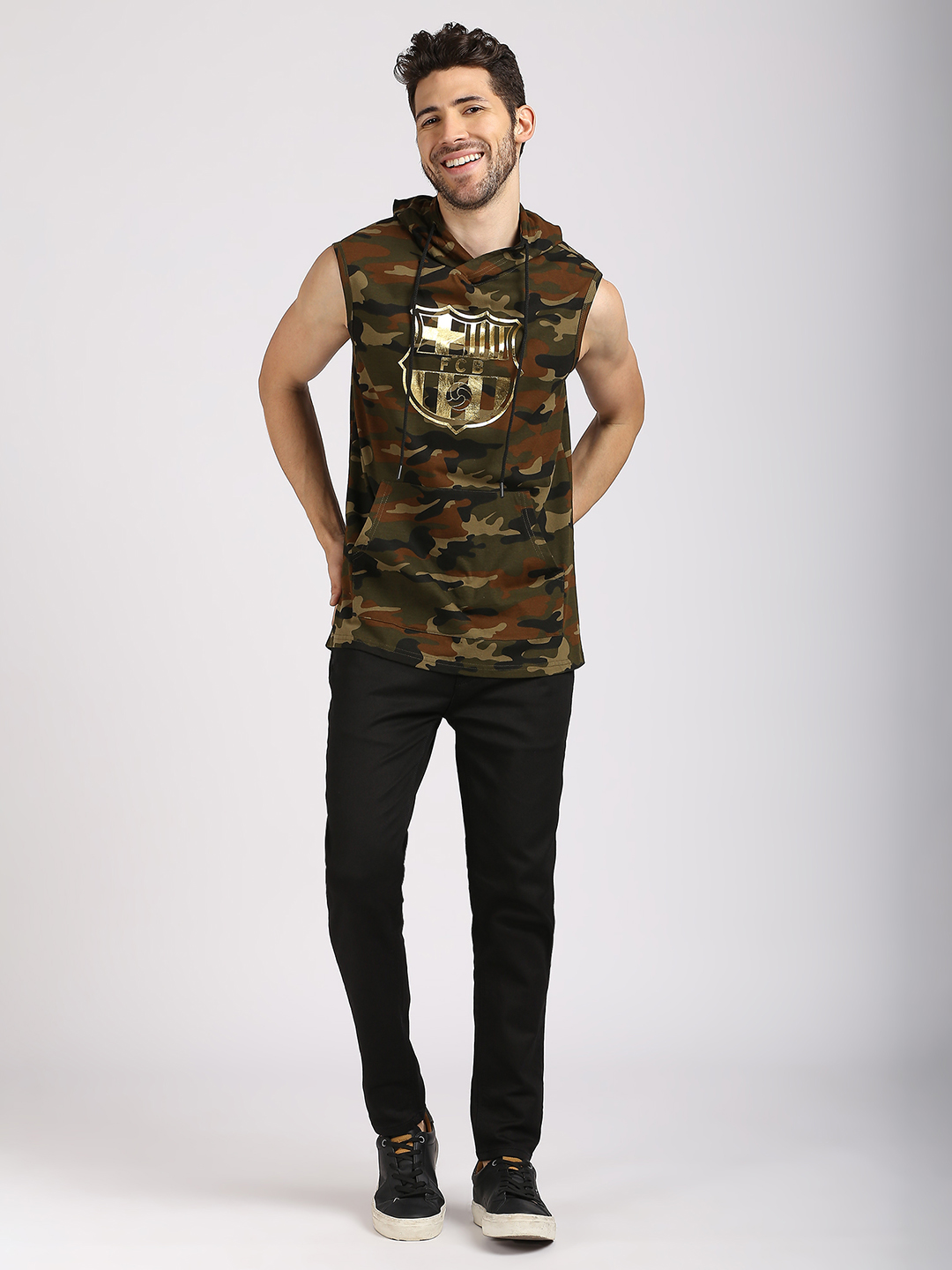 FC Barcelona FC Barcelona: Camo Print Sleeveless T-Shirt (6)