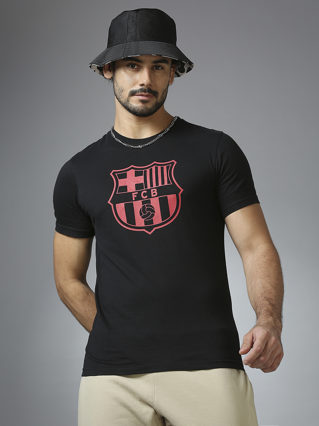 FC Barcelona FC Barcelona: Classic Crest T-Shirt - Black (8)