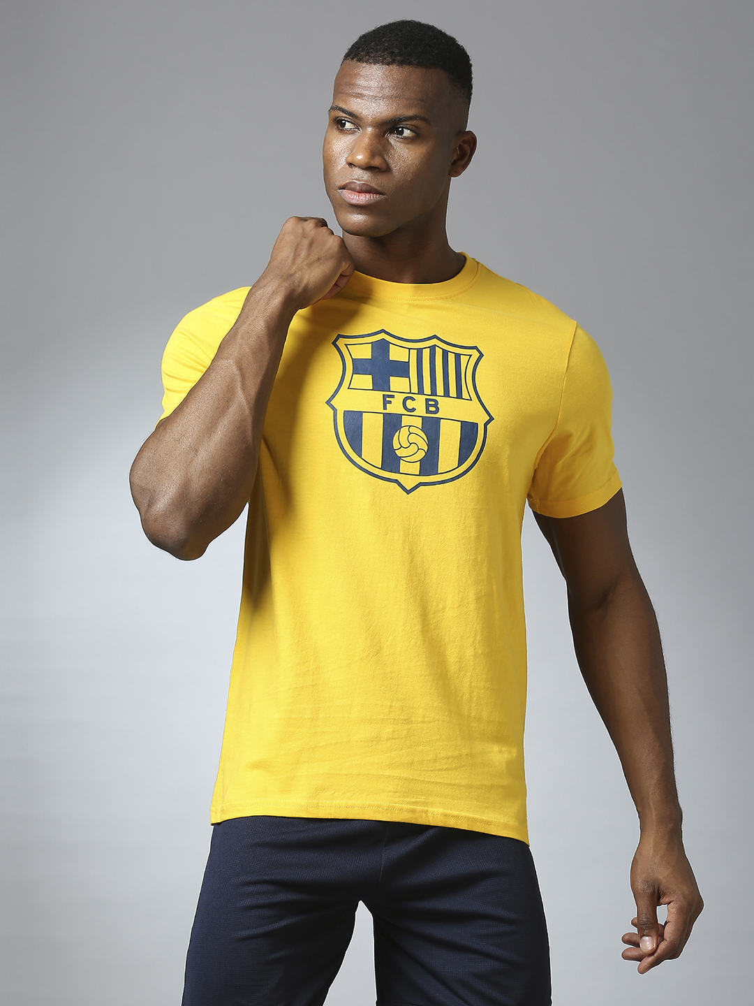 FC Barcelona: Classic Crest T-Shirt - Mustard