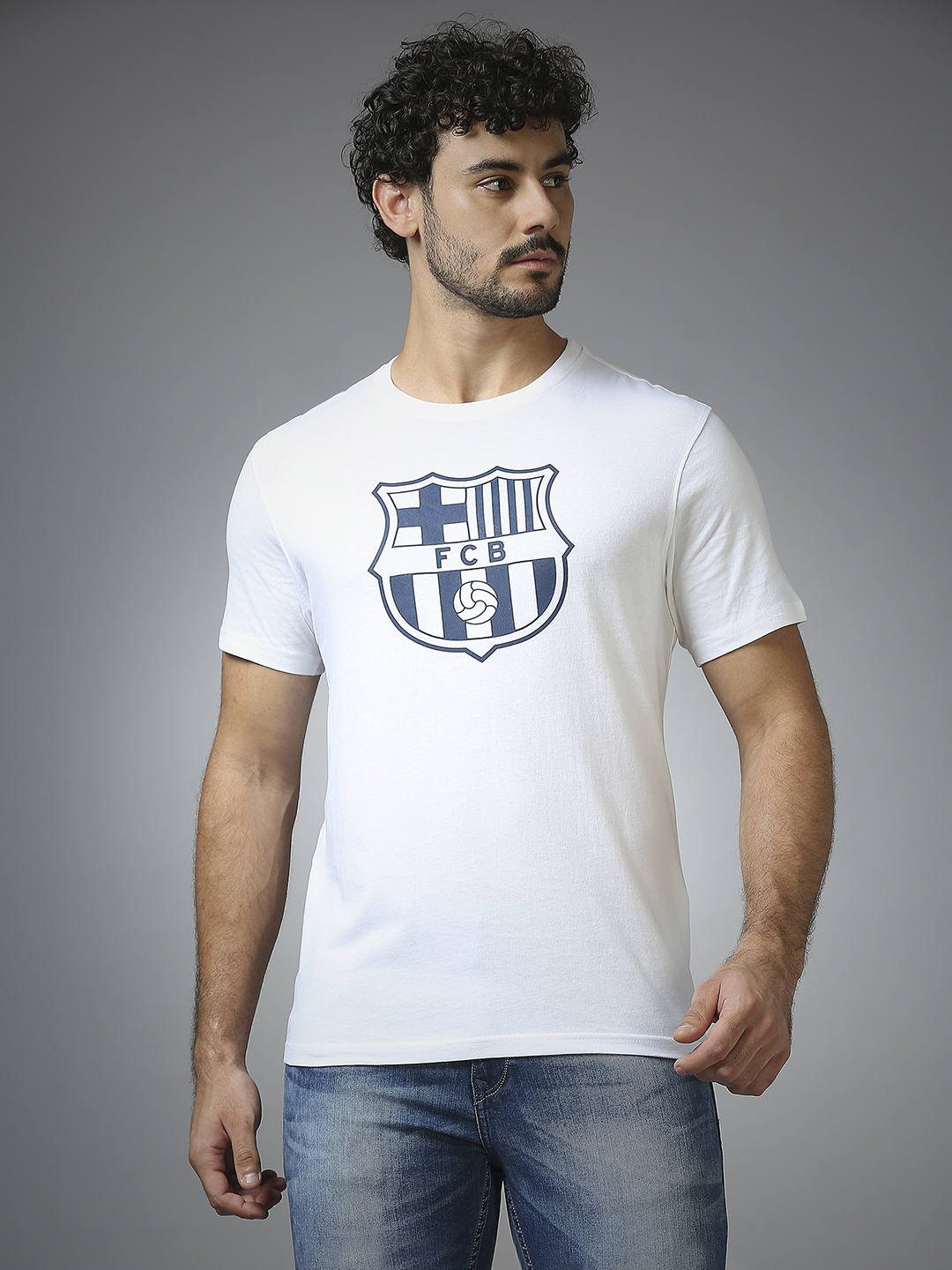 FC Barcelona: Classic Crest T-Shirt - White