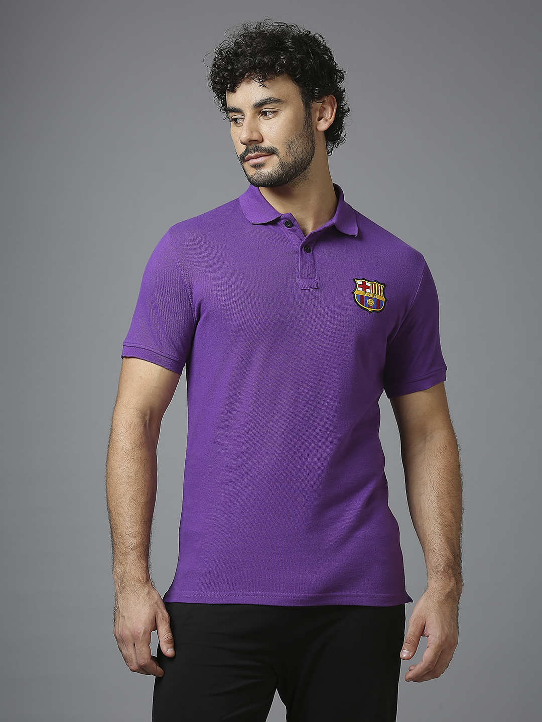 FC Barcelona FC Barcelona: Fan Polo T-shirt - Purple (1)