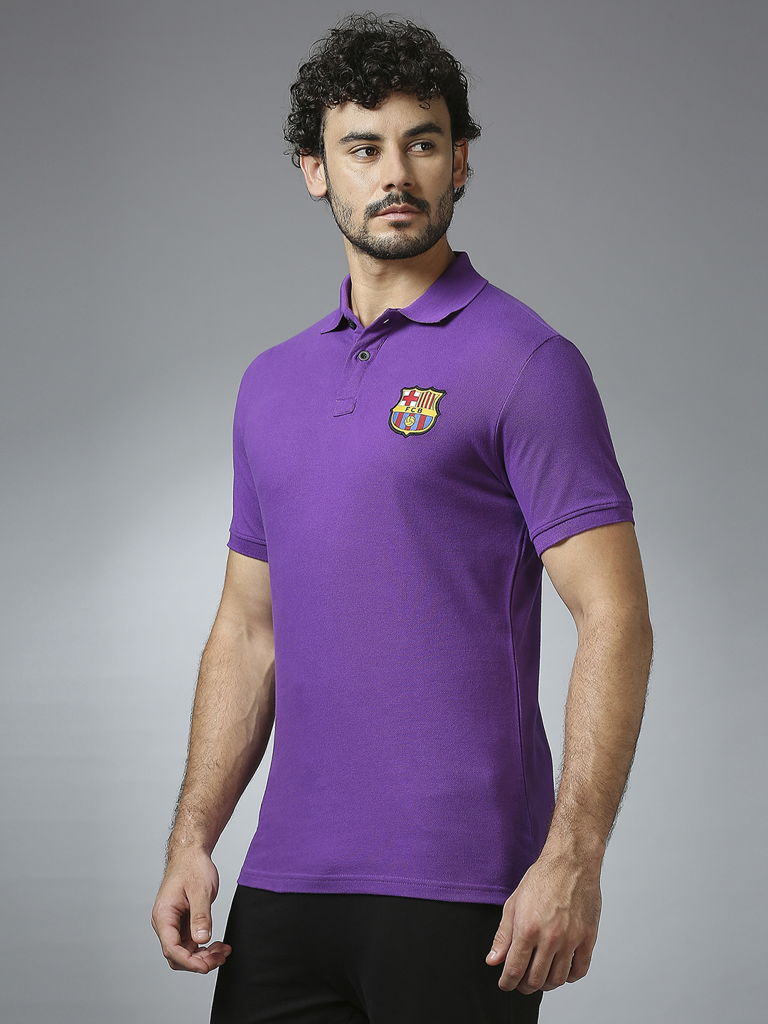 FC Barcelona FC Barcelona: Fan Polo T-shirt - Purple (3)