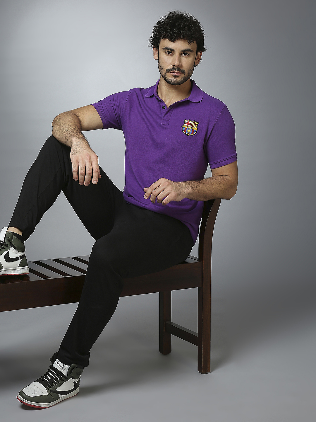 FC Barcelona FC Barcelona: Fan Polo T-shirt - Purple (6)