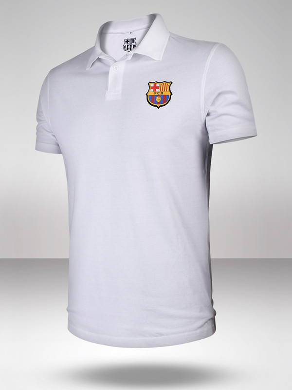 FC Barcelona FC Barcelona: Fan Polo T-shirt White (1)