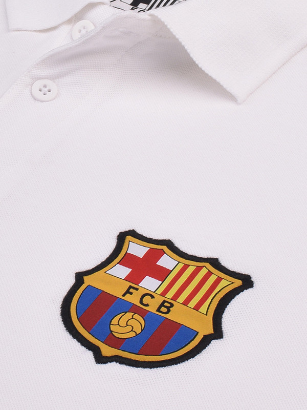 FC Barcelona FC Barcelona: Fan Polo T-shirt White (3)