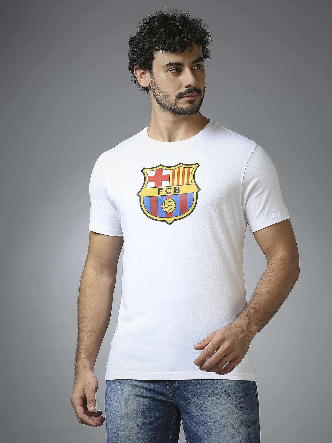 FC Barcelona: Logo T-Shirt - White