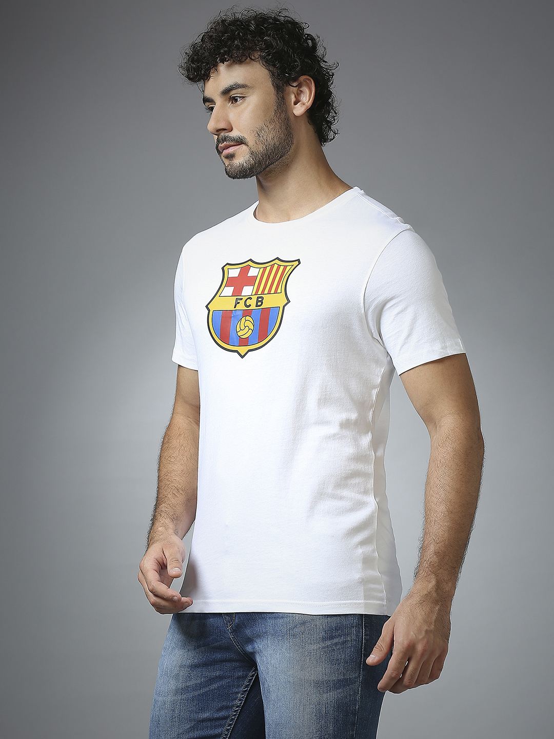 FC Barcelona FC Barcelona: Logo T-Shirt - White (2)