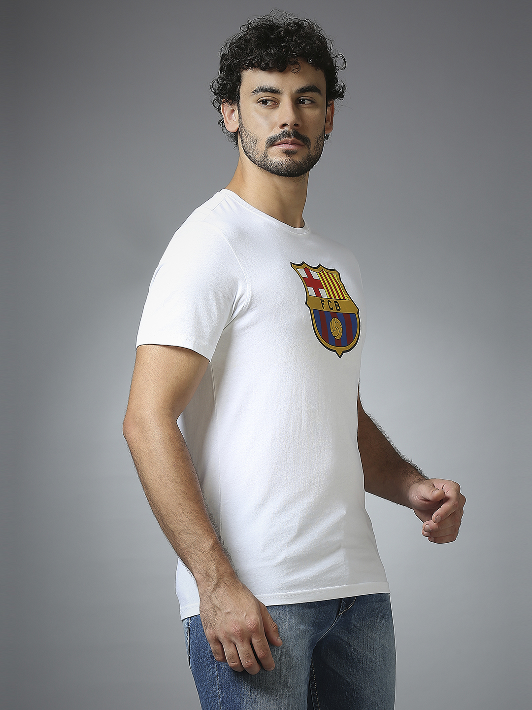 FC Barcelona FC Barcelona: Logo T-Shirt - White (3)