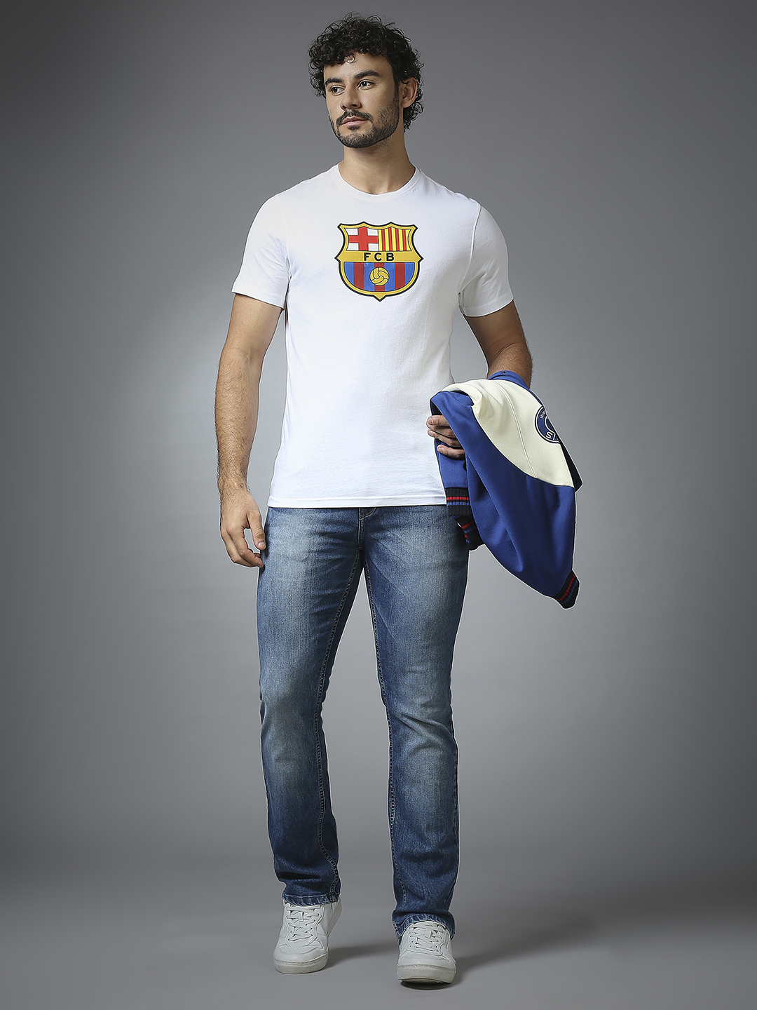 FC Barcelona FC Barcelona: Logo T-Shirt - White (7)