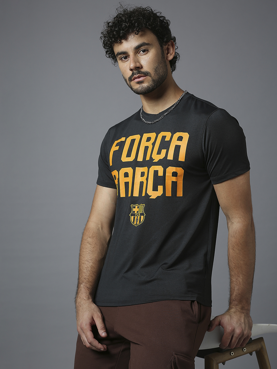 FC Barcelona FC Barcelona: Performance T-Shirt Black (8)