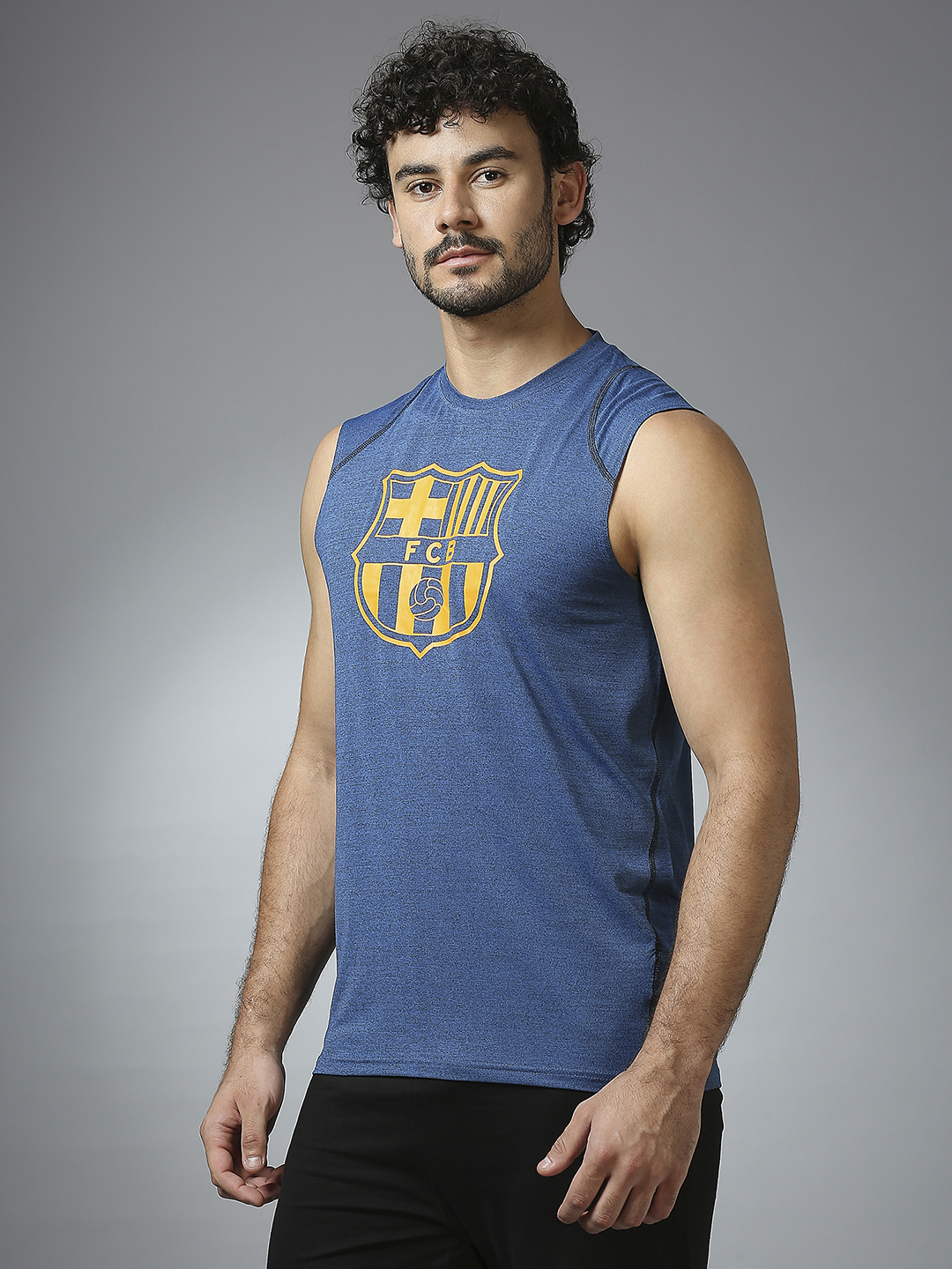 FC Barcelona FC Barcelona: Round-neck T Shirt Navy (2)