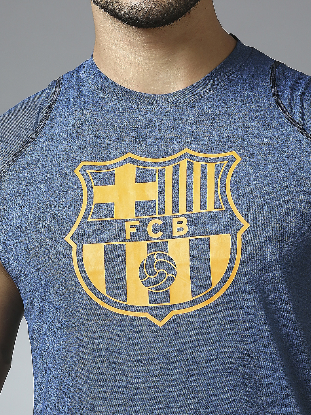 FC Barcelona FC Barcelona: Round-neck T Shirt Navy (5)