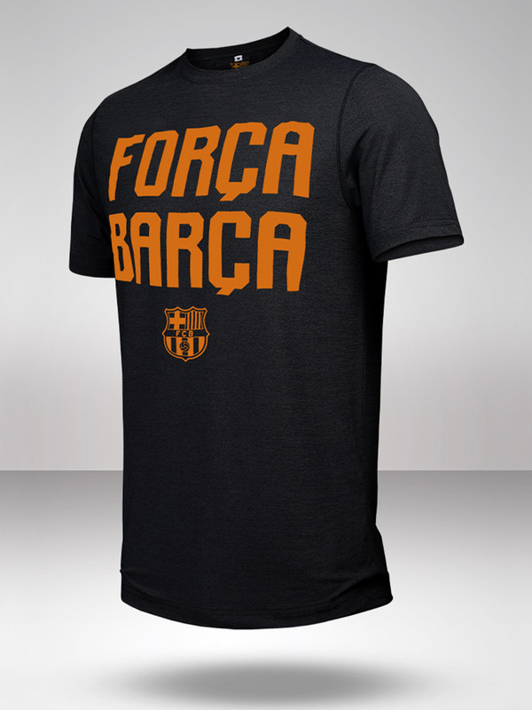 FC Barcelona Men Classic Crest and Performance Black T-Shirt - Pack of 2 (2)