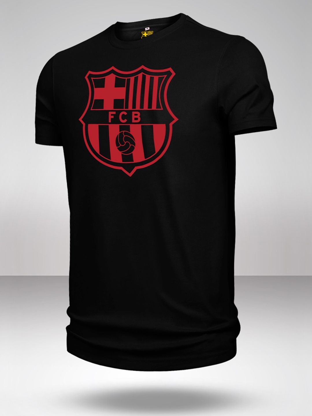 FC Barcelona Men Classic Crest and Performance Black T-Shirt - Pack of 2 (4)