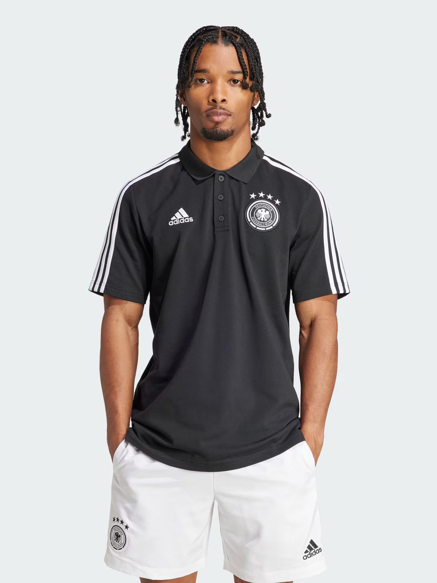 Germany Adidas Official Germany DNA 3-Striped Polo T-Shirt (1)