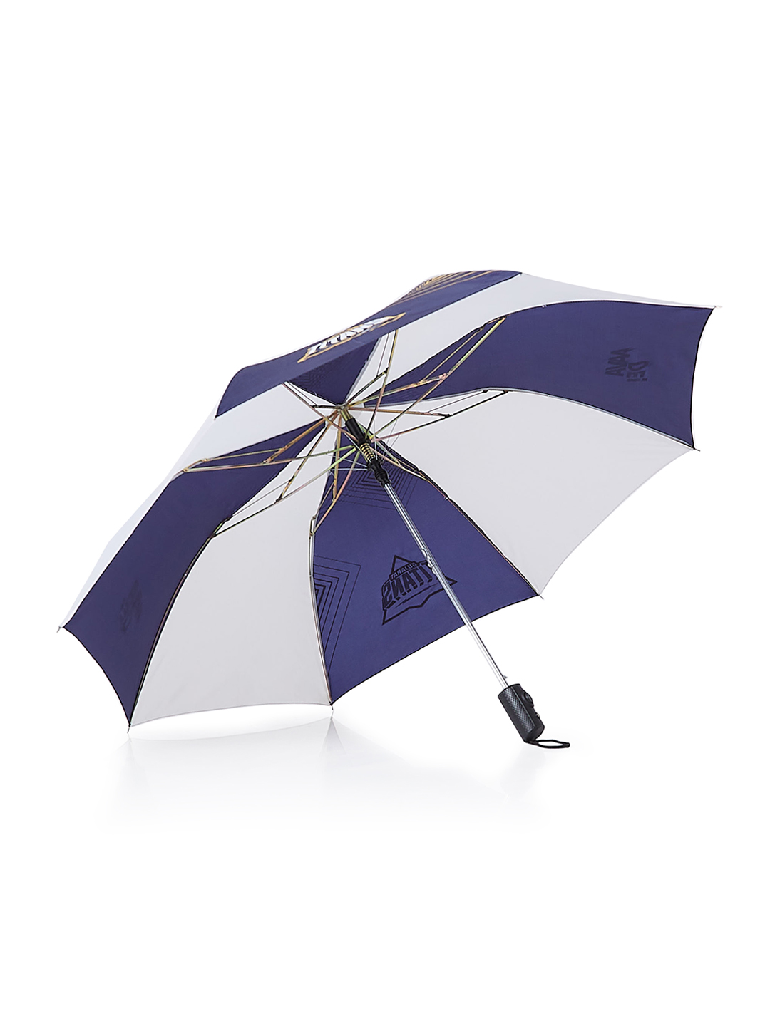 Gujarat Titans 24.5 Inch 2-Fold Automatic Umbrella for Men and Women - Navy Blue/White (4)