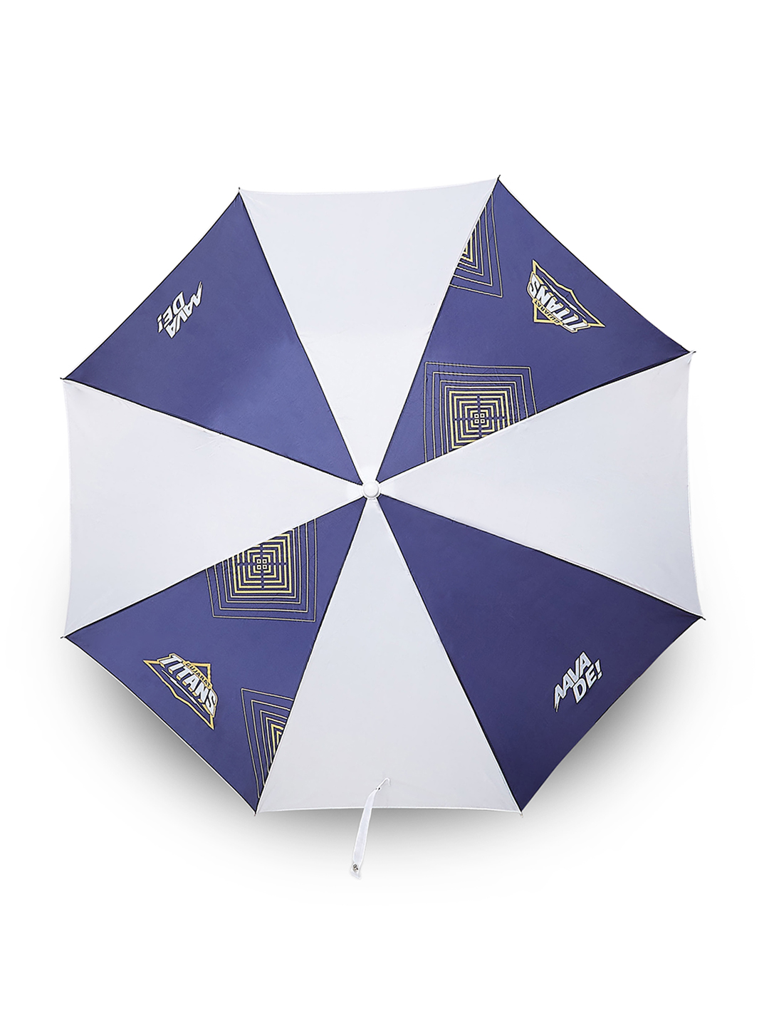 Gujarat Titans 24.5 Inch 2-Fold Automatic Umbrella for Men and Women - Navy Blue/White (6)