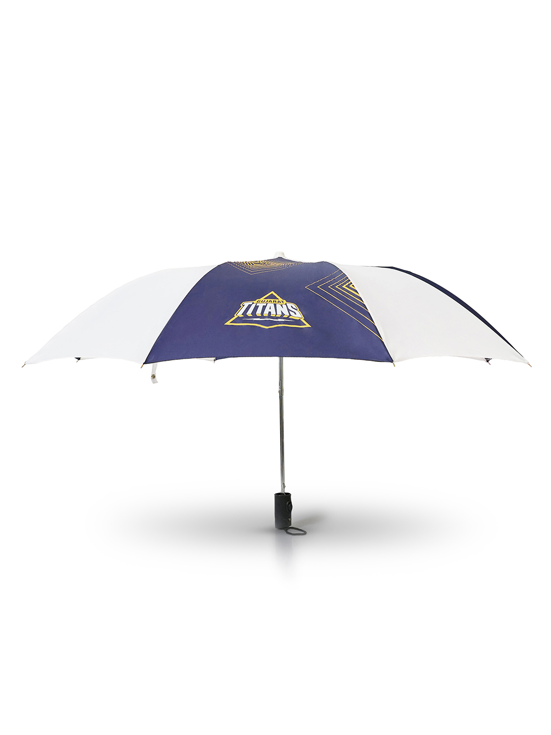 Gujarat Titans 24.5 Inch 2-Fold Automatic Umbrella for Men and Women - Navy Blue/White (5)