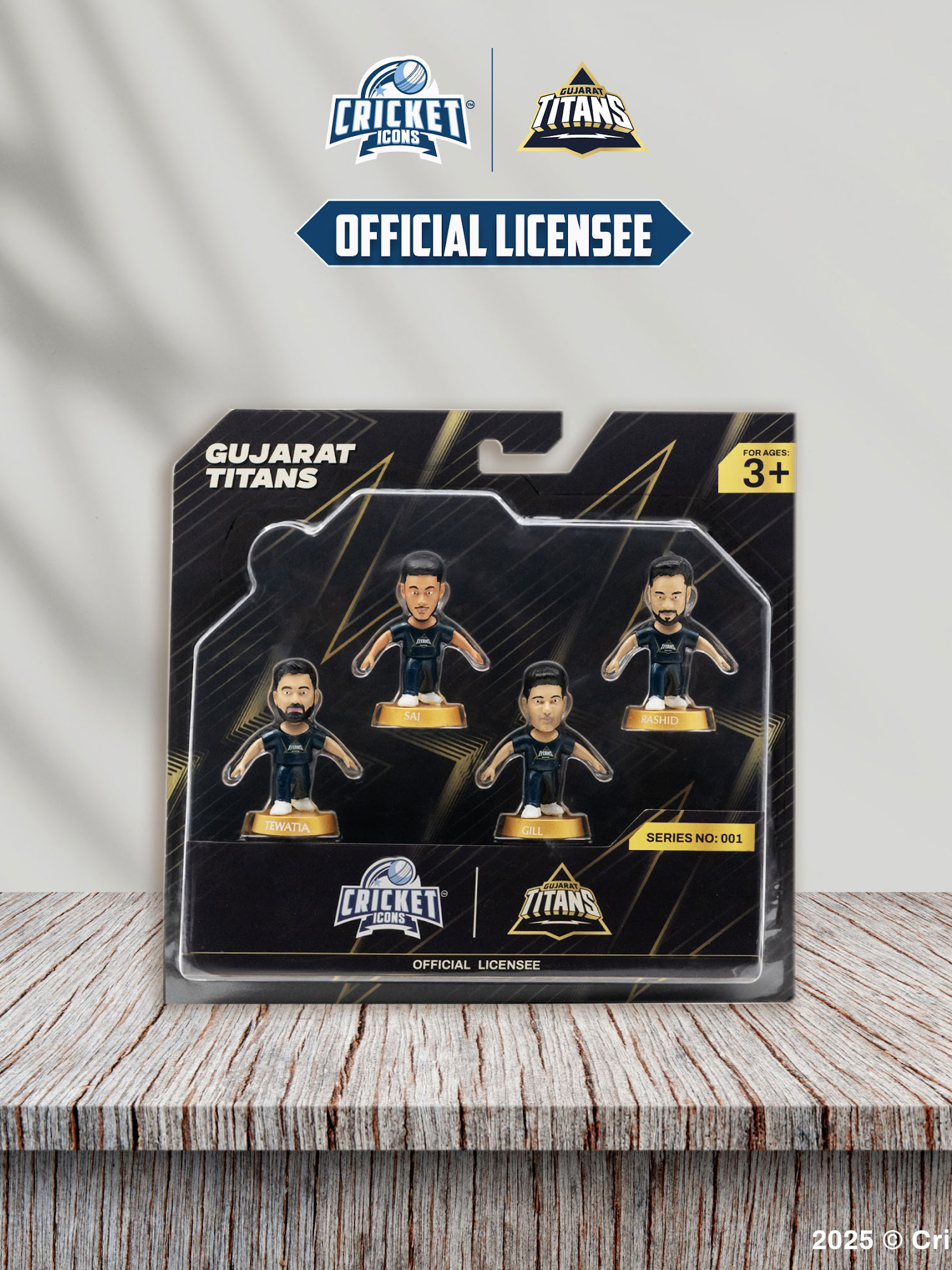 Gujarat Titans Assorted Gujarat Titans Collectible Miniature Figurine (Pack of 4) (2)