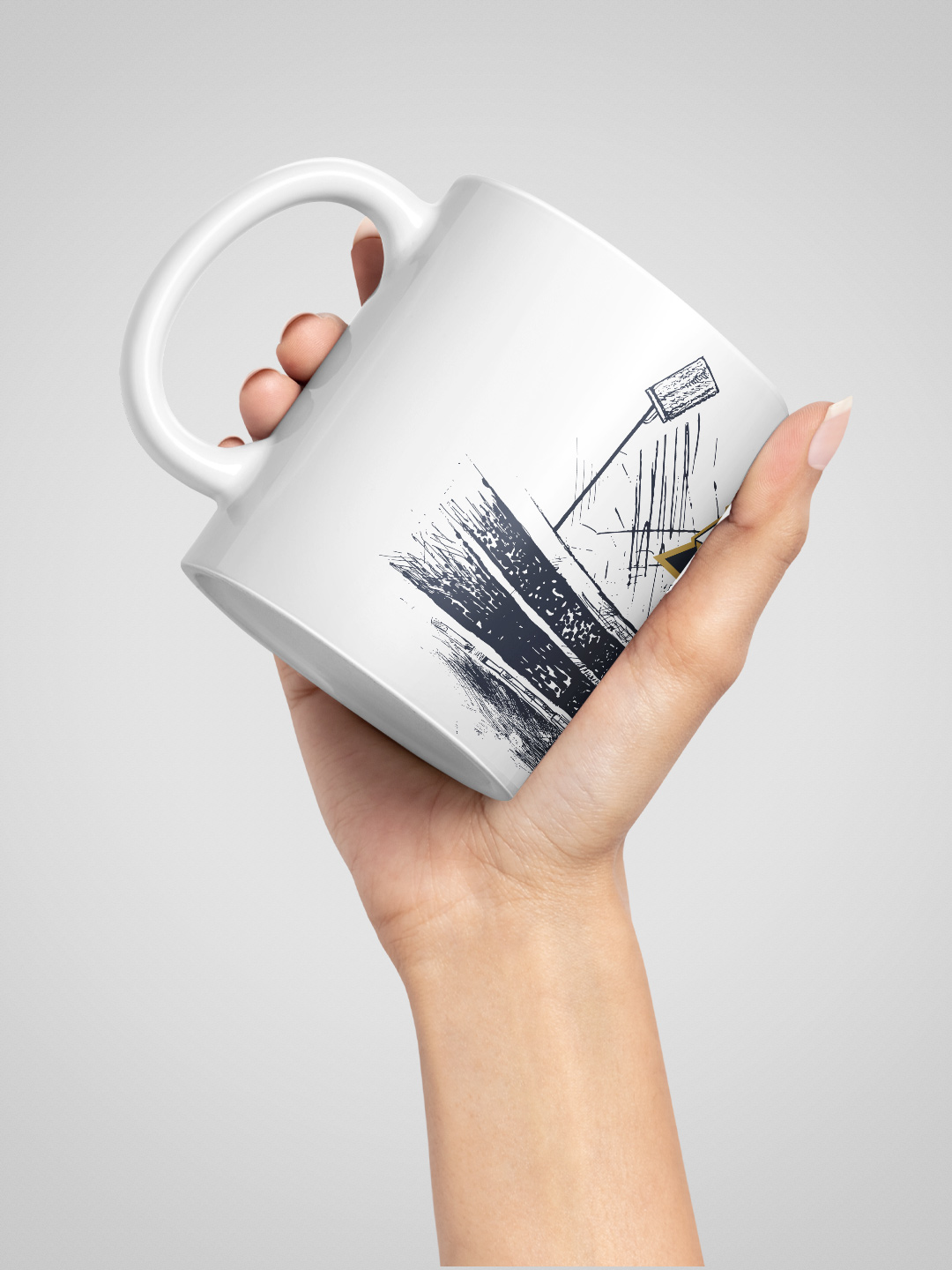 Gujarat Titans Ceramic Glossy Printed Mug, Microwave and Dishwasher Safe, Tea and Coffee Mug - 325 ml (White & Blue) - P (3)