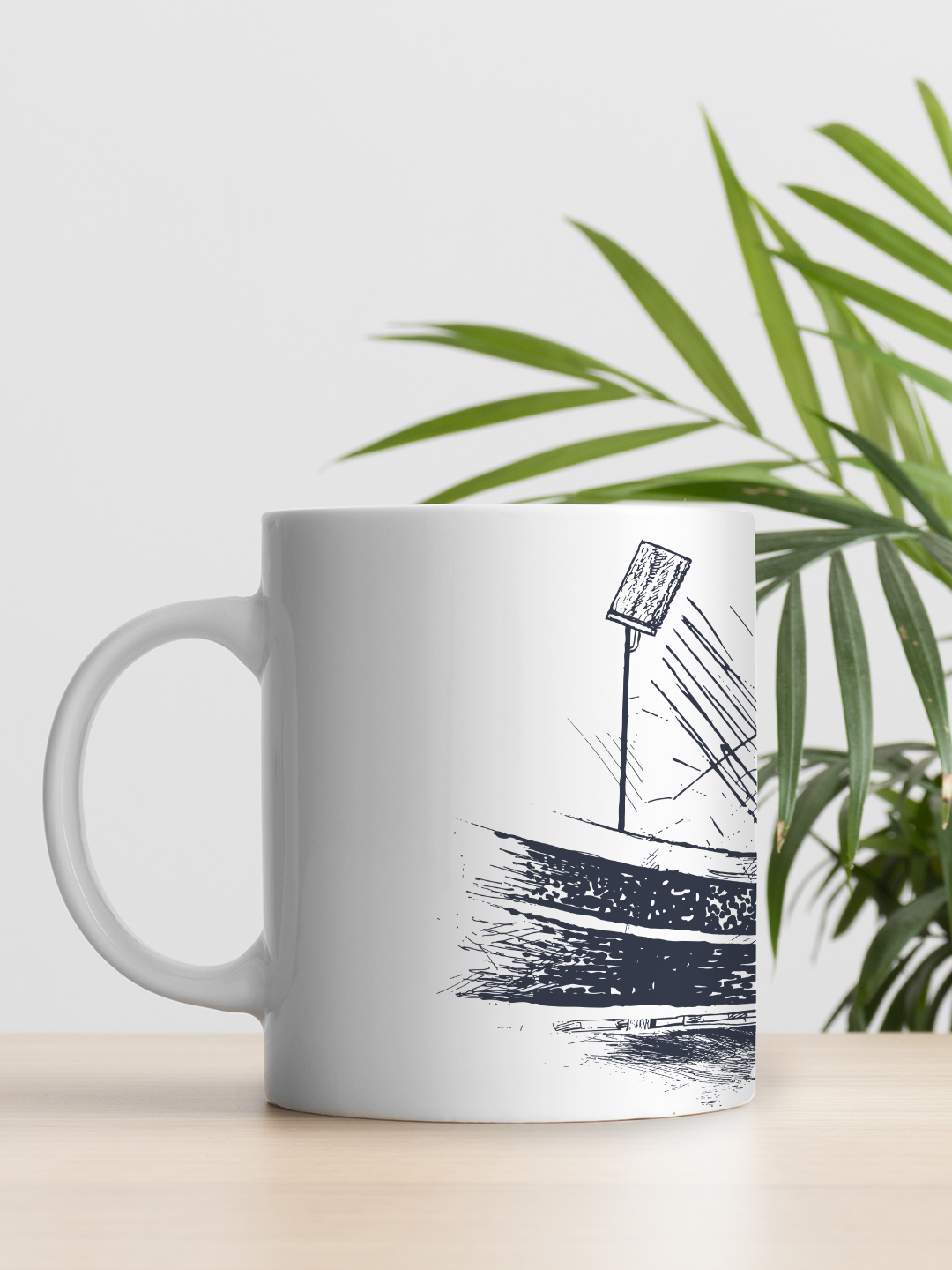 Gujarat Titans Ceramic Glossy Printed Mug, Microwave and Dishwasher Safe, Tea and Coffee Mug - 325 ml (White & Blue) - P (4)