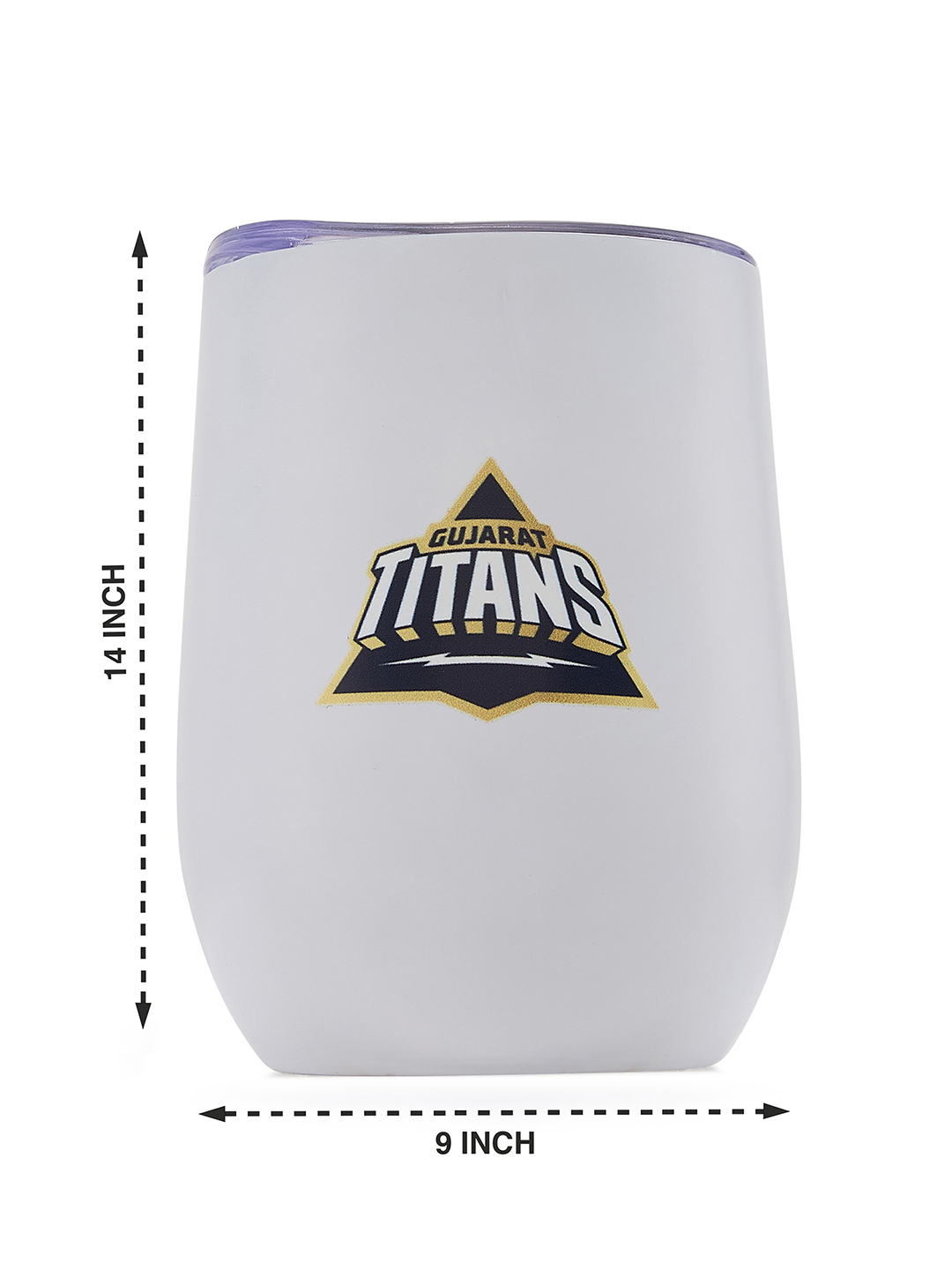 Gujarat Titans Double Walled, Vacuum Insulated, Hot and Cold Beverages, Stainless Steel Tumbler - 250 ml (White) (9)