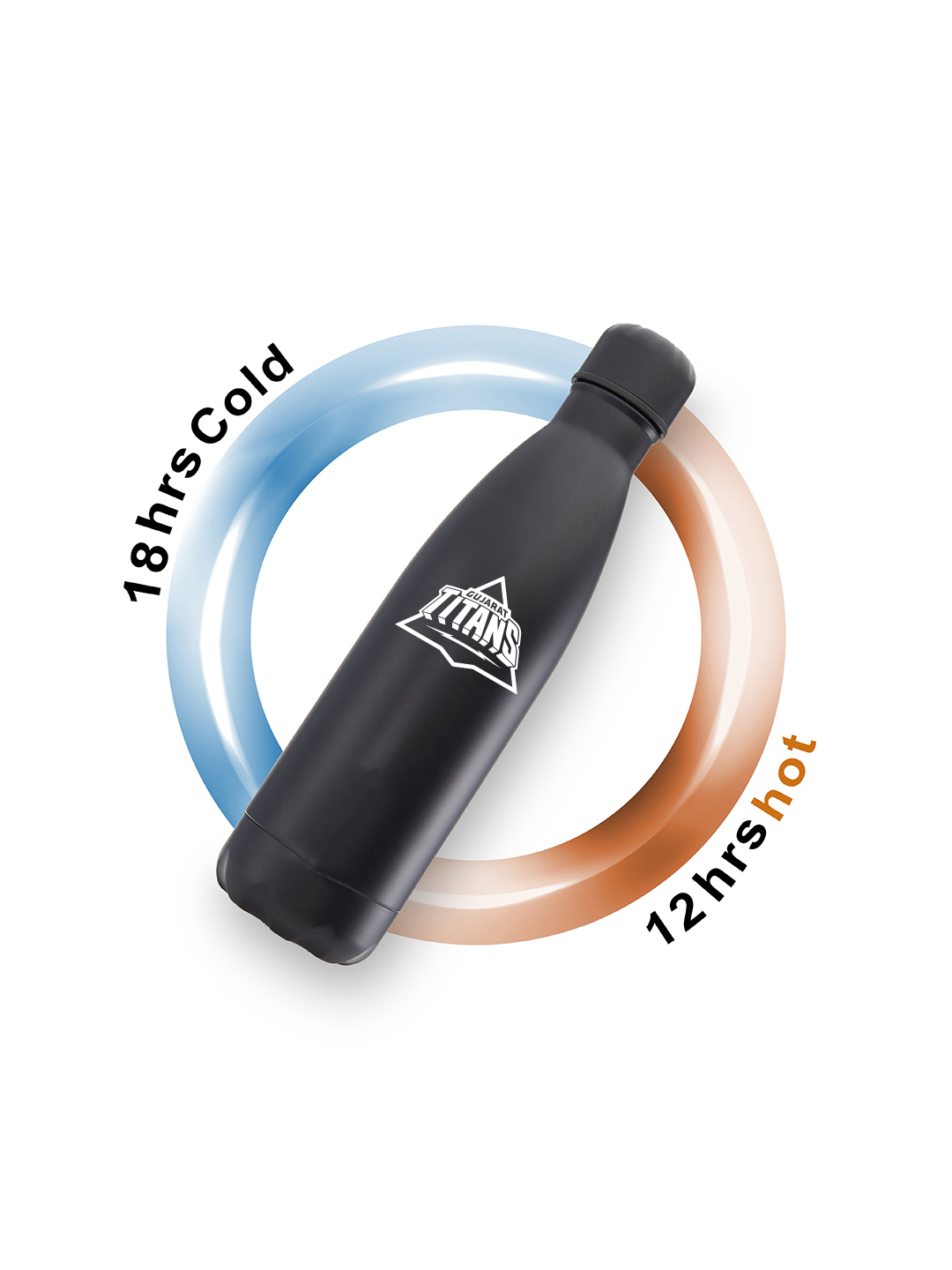 Gujarat Titans Double Walled, Vacuum Insulated, Thermosteel Hot and Cold, Rust Proof, Leak-Proof, Stainless Steel Matte  (5)