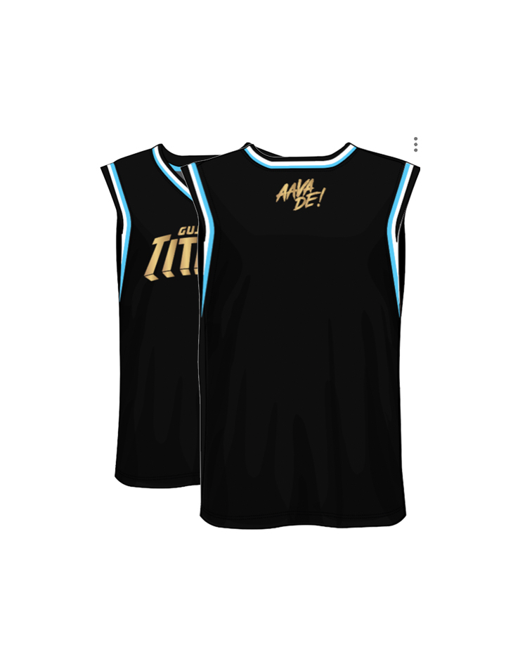 GT Official Men Black Printed Round Neck T-Shirts: Customised With Your Name By FanCode