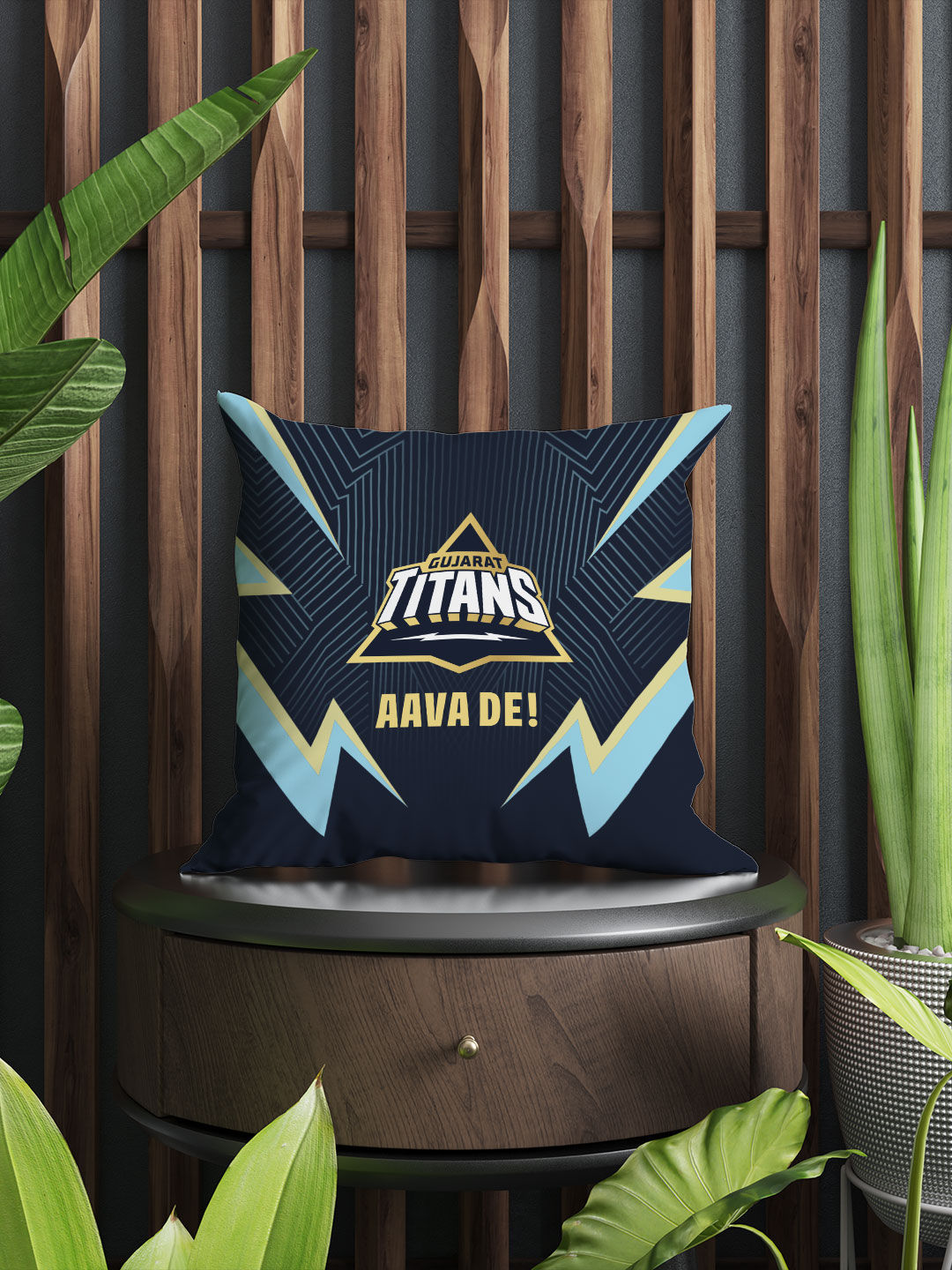 Gujarat Titans Gujarat Titans - Sqaure Cushions (Pack of - 2) (1)
