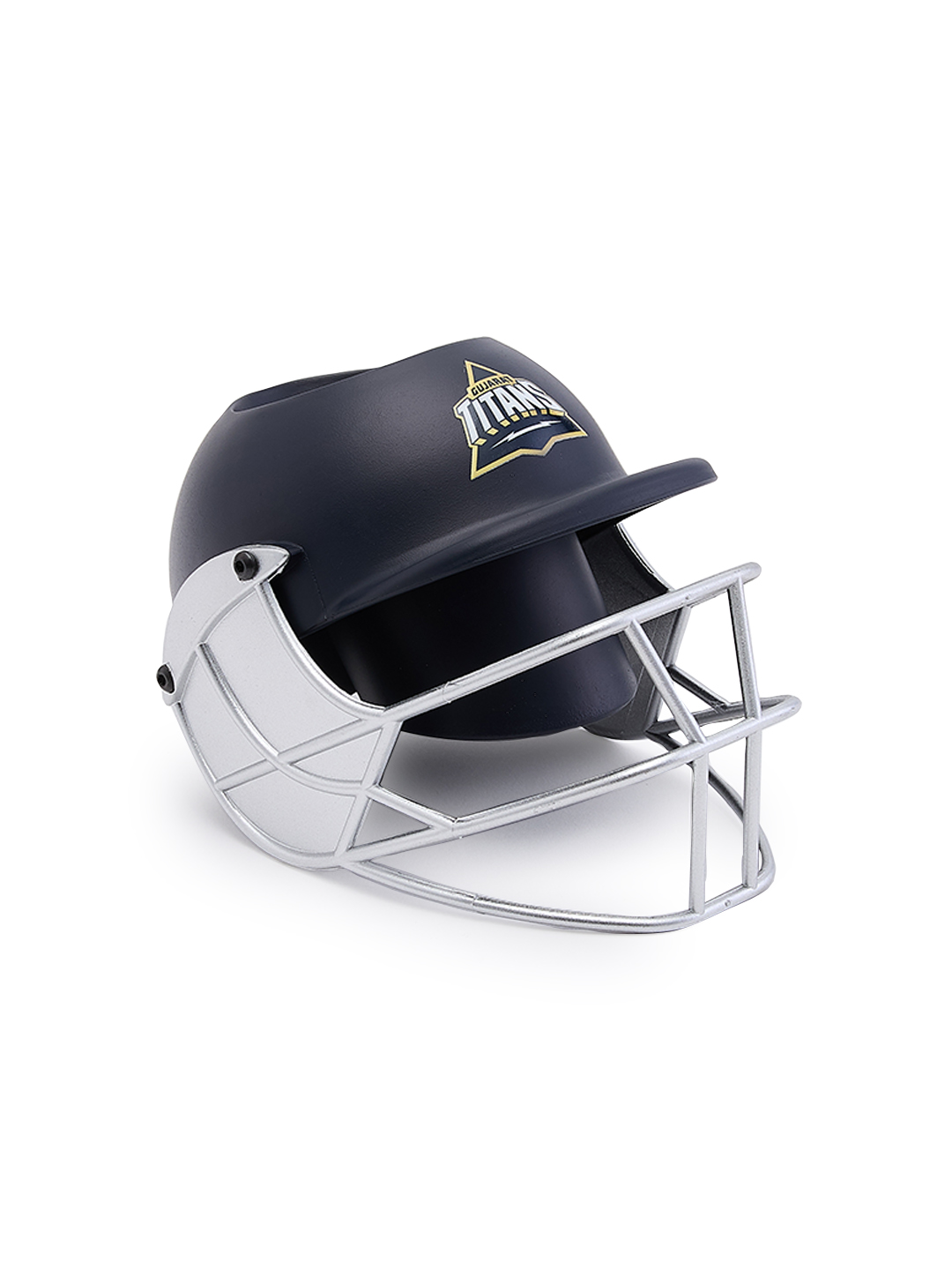Gujarat Titans Helmet Shaped Navy Blue Logo Printed Pen and Pencil Stand, Pen Holder For Office and Home (2)