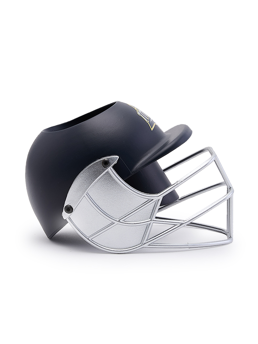 Gujarat Titans Helmet Shaped Navy Blue Logo Printed Pen and Pencil Stand, Pen Holder For Office and Home (4)