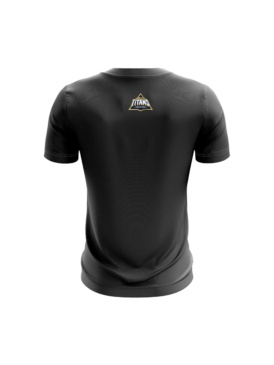 Gujarat Titans Men Black Typography Printed Half Sleeves Round Neck Cotton T-Shirt (2)