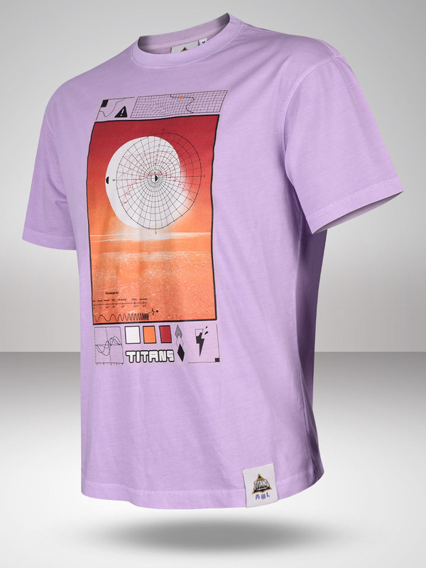 Gujarat Titans Men Lavender Printed Round Neck T-Shirts (1)