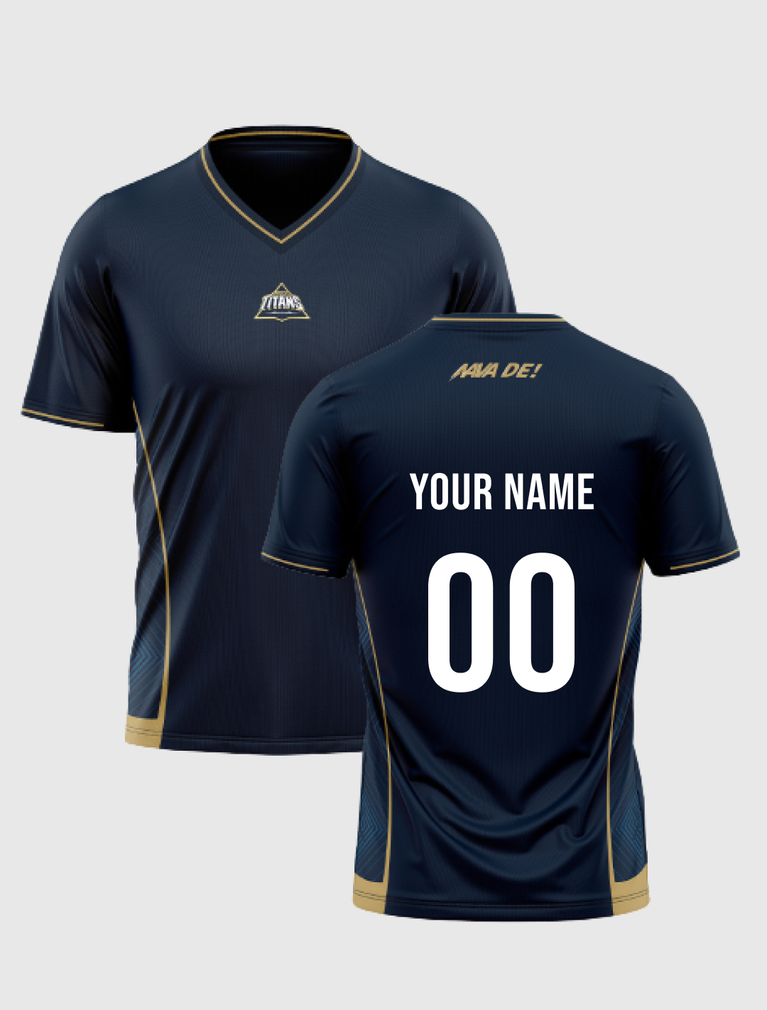 Titans navy blue jersey top