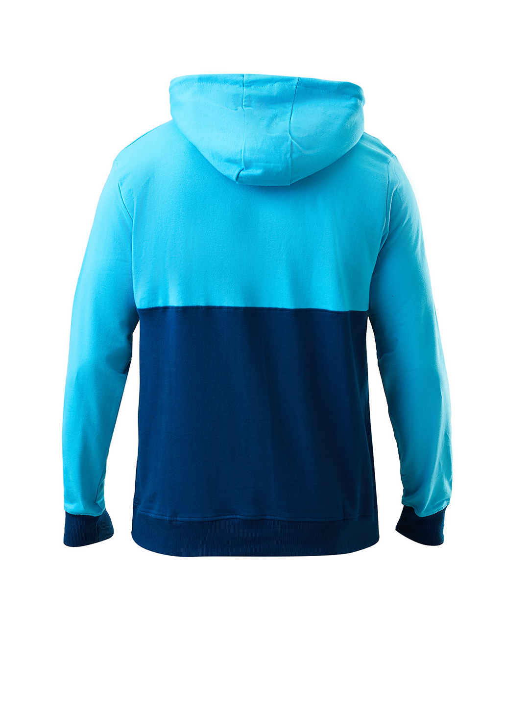 Gujarat Titans Men Navy and Lt. Blue Colourblocked Full Sleeves Hooded Sweatshirt  (8)