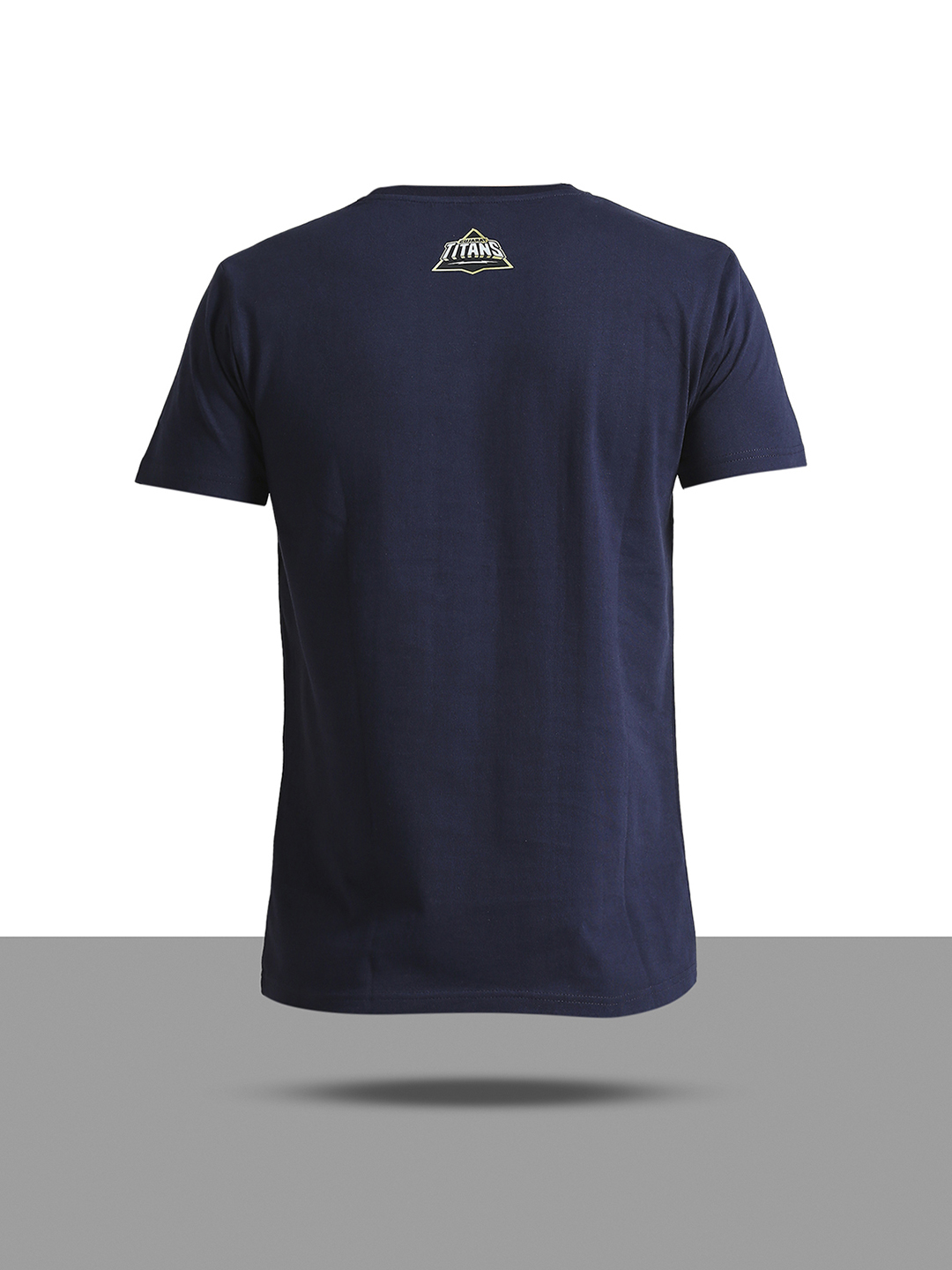 Gujarat Titans Men Navy Blue and White Printed Aava De Half Sleeves Round Neck Cotton T-Shirt (8)